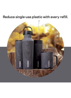 CORKCICLE Corkcicle Sport Canteen Insulated Tumbler, Burnt Wood, 20 oz – Reusable Water Bottle Keeps Beverages Cold for 25 Hours & Hot 12 Hours – Cupholder Friendly Tumbler with Screw-On Cap  - Image 5