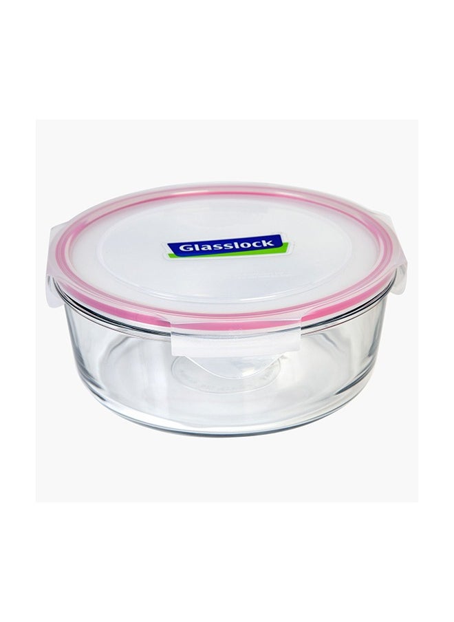 Glasslock Glasslock Round Glass Food Container, Clear, Vat.Rp537  - Image 2