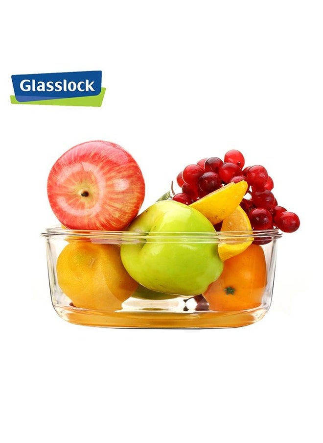 Glasslock Glasslock Round Glass Food Container, Clear, Vat.Rp537  - Image 3