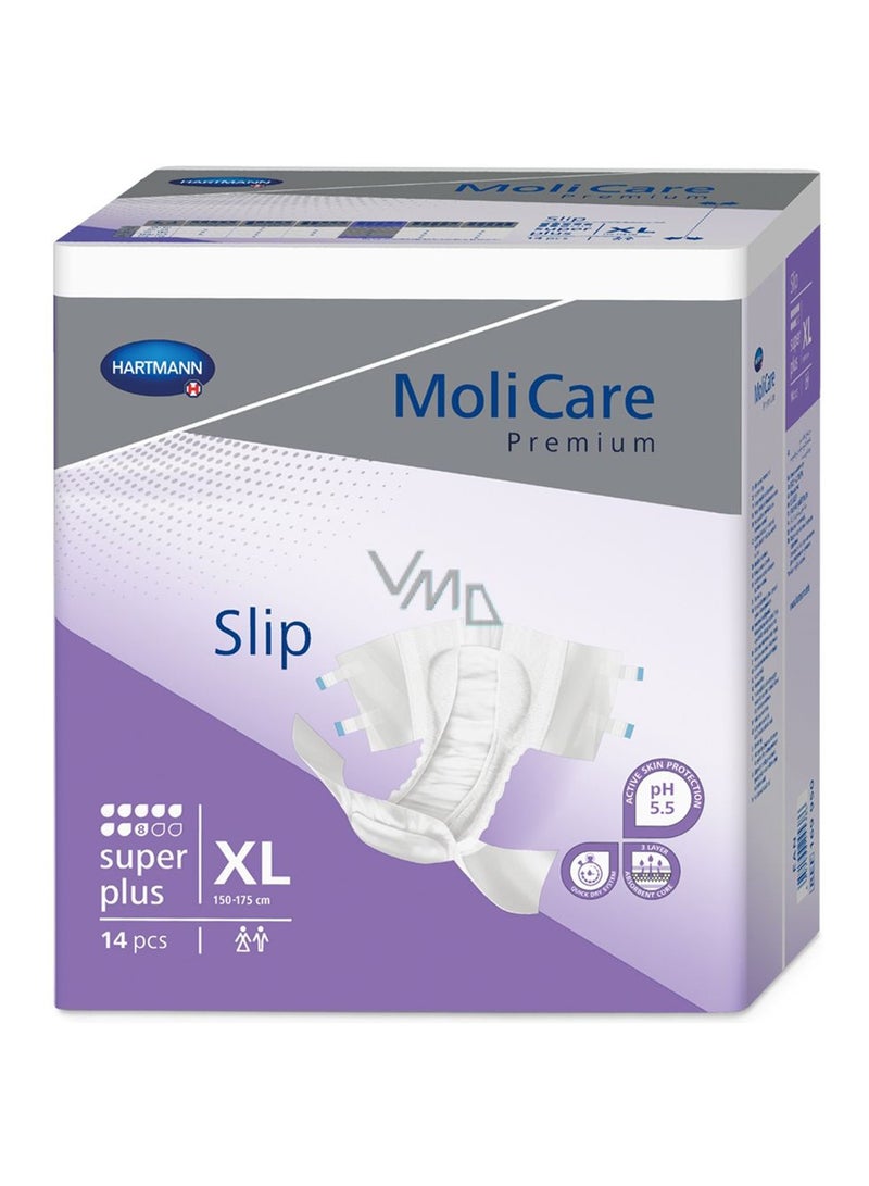Hartmann Molicare Premium Elastic 8D Brief Incondinance Size Large-14 Count - Image 1