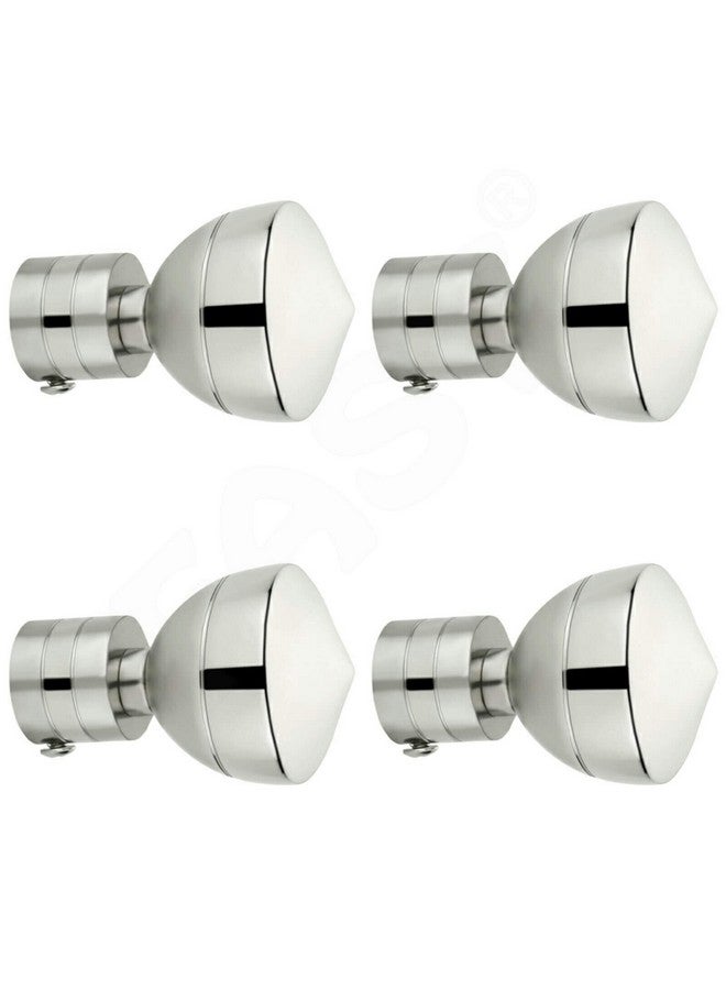 FAST CBS70 Stainless Steel Metal for 1inch Window Curtain Rod Bracket End Knob Finials Accessories - Pack of (6) - Image 1
