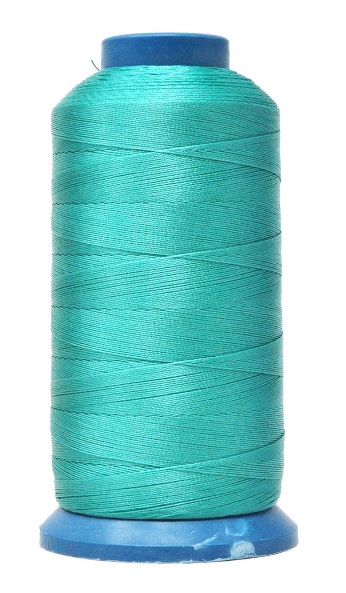 BONDED NYLON THREAD TURQUOISE HEAVY DUTY SEWING THREADS 1500 YDS SIZE 69 210D T70 TEX 70 THREAD FOR LEATHER JEANS WEAVING OUTDOOR MARINE UPHOLSTERY THREADS