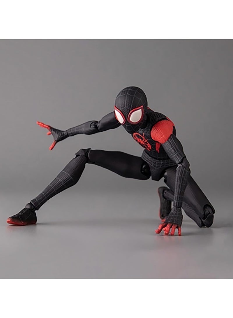 Into The Spider-Verse Miles Morales Sentinel SV Super Heroes 6 inches Joints Moveable Action Figure Collectable Model Ornaments Toy Box Set