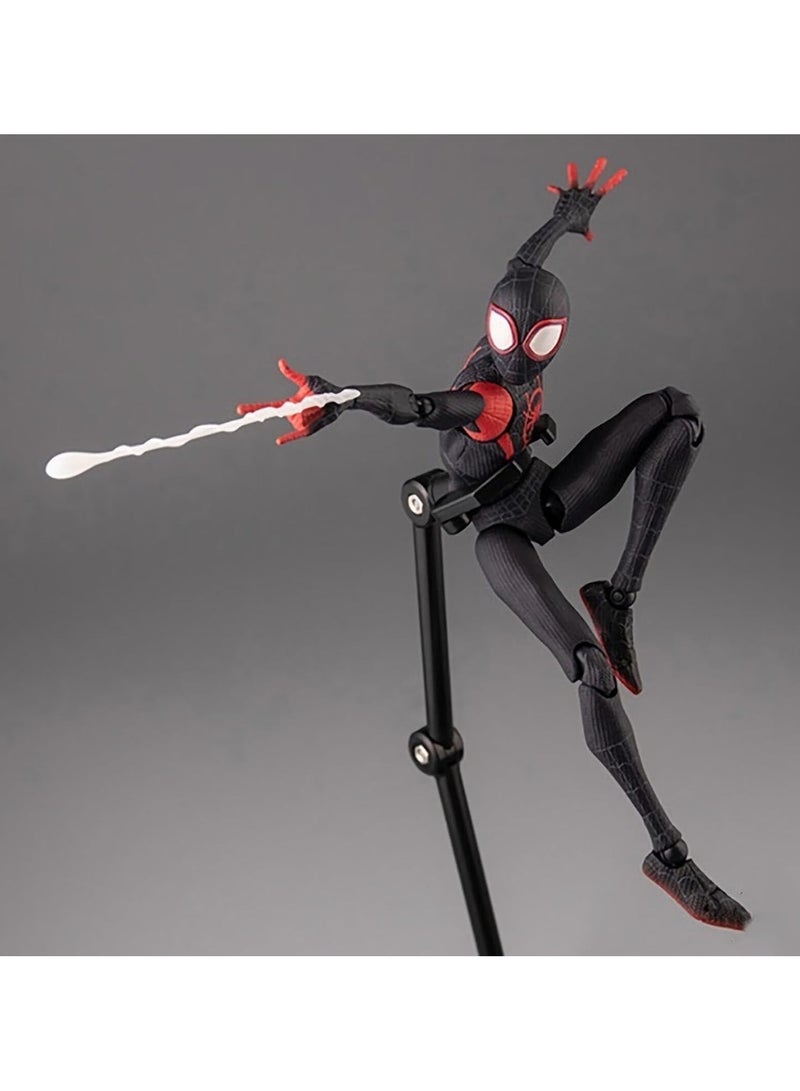 Into The Spider-Verse Miles Morales Sentinel SV Super Heroes 6 inches Joints Moveable Action Figure Collectable Model Ornaments Toy Box Set