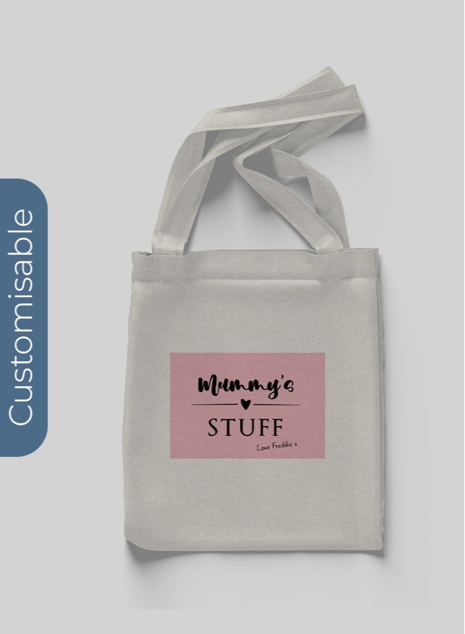 Share the Love Mummy Stuff Tote Bag - Personalised Shopping & Everyday Carry Bag - Image 1