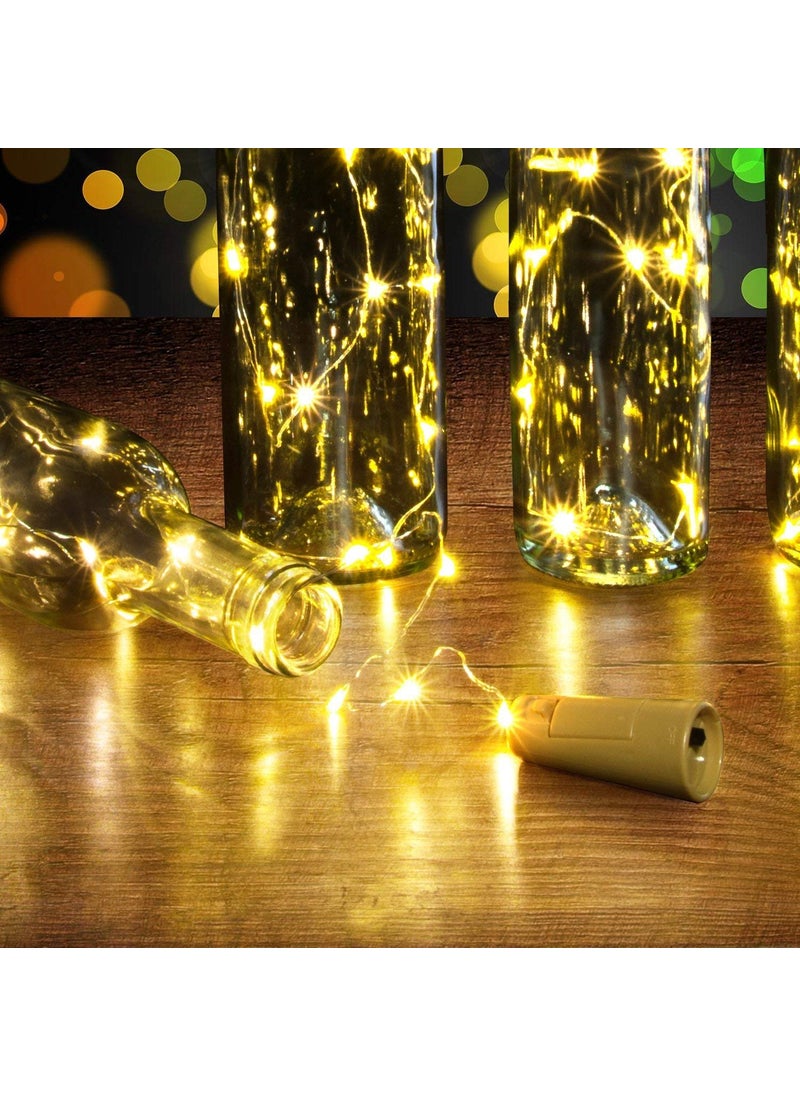 Cloud Search Cloud Search Bottle Lights Battery Powered Cork Shaped Fairy String Decoration Lights Pack of 3  - Image 4