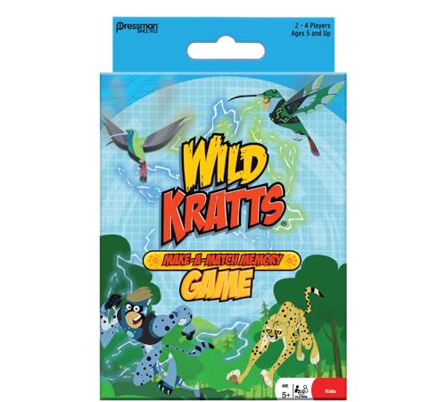 Pressman Wild Kratts Make A Match in Box Game Multicolored 5 60 months to 180 months - Image 1