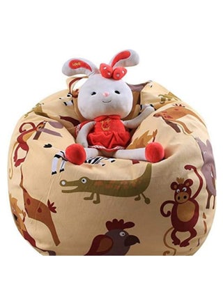 Family Sofa Canvas Cartoon Pattern Children's Plush Toys Storage Bean Bag Lazy Sofa Bean Bag Chair - pzsku/Z769D44155542414C8C7BZ/45/1749804588/470d7eae-417a-4a31-9b18-70ec9752277c