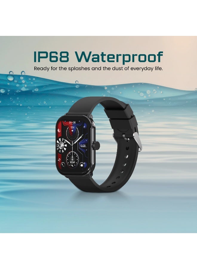 AcceOn Aeris Pro ACC-SW408 Smartwatch – 2.1" Ultra-Clear Display, Bluetooth 5.4 Calling, IP68 Waterproof, Comprehensive Health & Sports Tracking – Includes Extra Silicone Strap – Black - Image 5