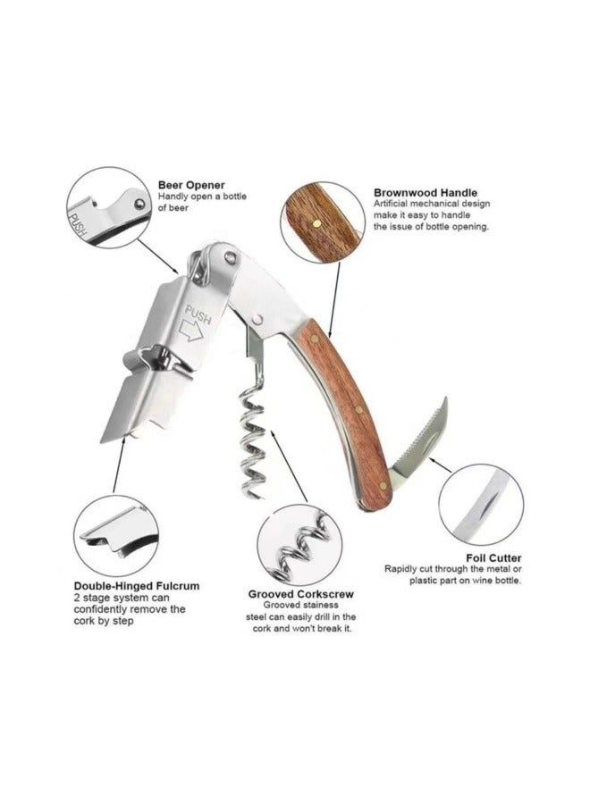 Five in one bottle opener with leather cover  - Image 2