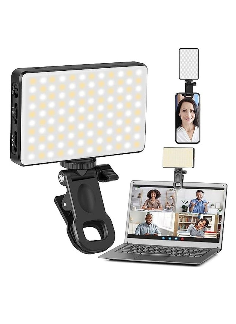 Generic - LED Selfie Light With Front & Back Phone Clip High Power 80LED 2000mAh Rechargeable CRI 95+ 3 Light Modes Portable Clip On Light For Phone/Tablet/Laptop Zoom Call TikTok - Image 1