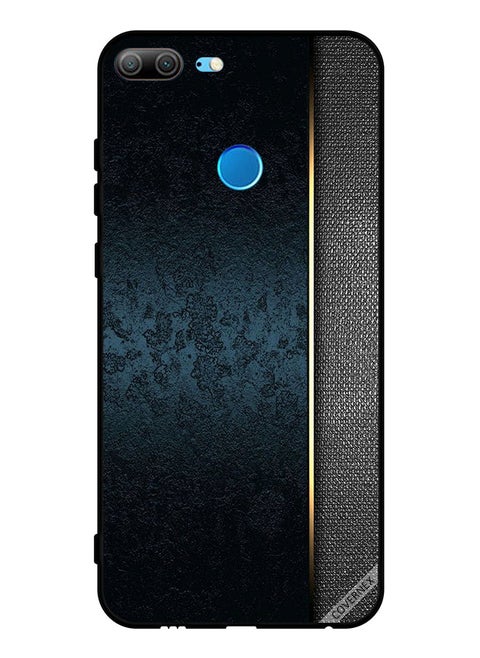 Protective Case Cover For Honor 9 Lite Dark   Leather Pattern