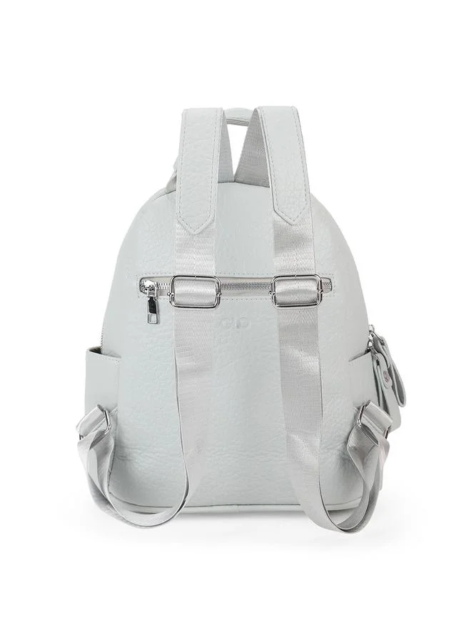 globus Blue Textured Medium Backpack