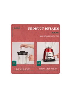 DSP DSP Fruit Blender Maker Fresh Juice Juicer Blender Food Processor Home Appliances 600W 2.2L Tank Capacity  - Image 4