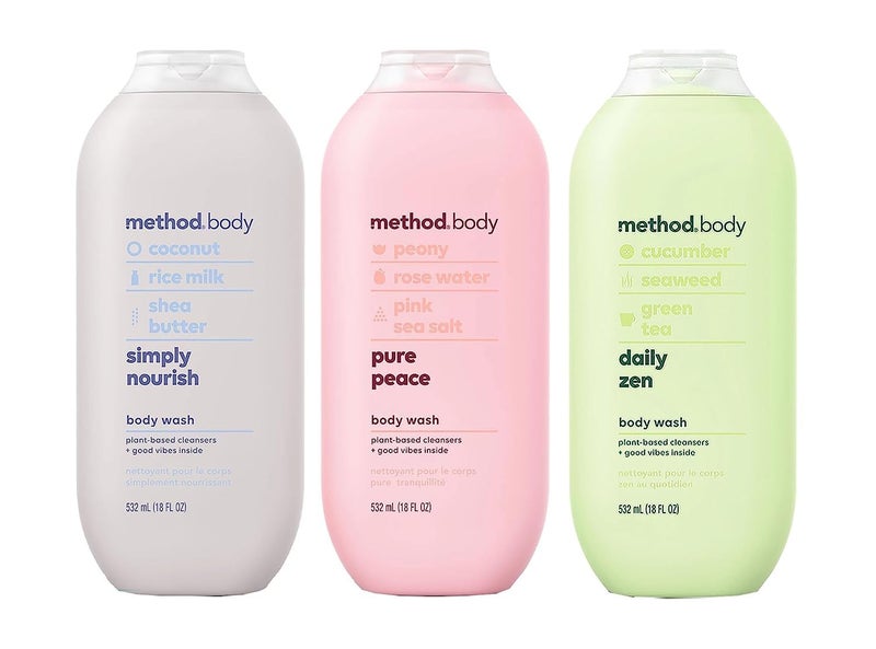 Method Body Wash Variety Pack - 3 Scents - Simply Nourish, Pure Peace And Daily Zen - 18 Fl Oz Each - Image 1