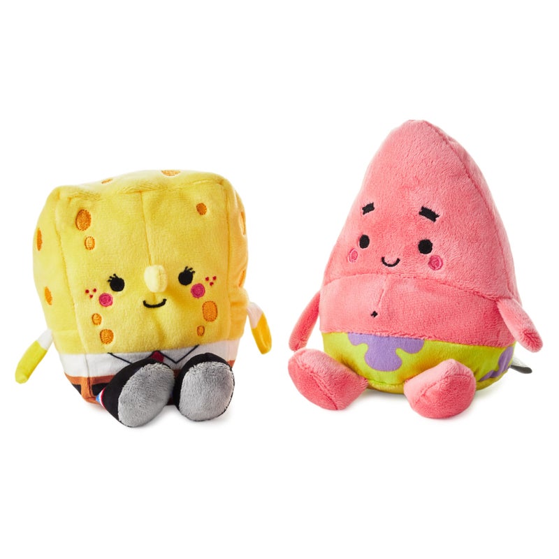 Hallmark Better Together Nickelodeon Magnetic Plush (Spongebob and Patrick) 5.75"" Stuffed Toys  Easter Gifts for Kids - Image 5