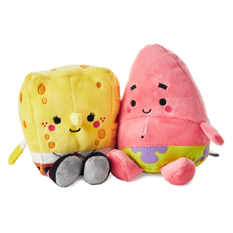Hallmark Better Together Nickelodeon Magnetic Plush (Spongebob and Patrick) 5.75"" Stuffed Toys  Easter Gifts for Kids - Image 1