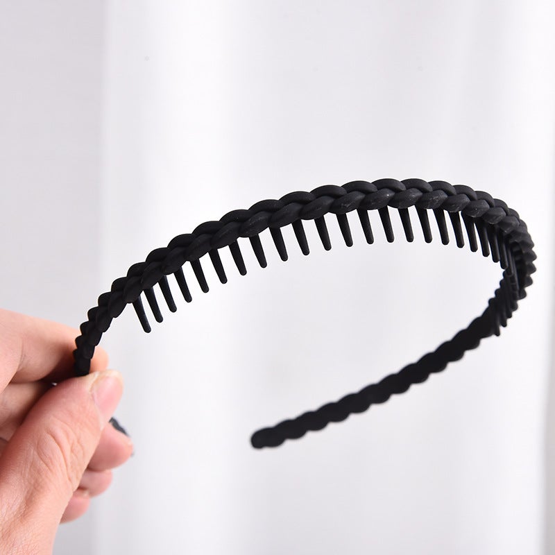 إسكدنيا 2023 Non-Slip Toothed Headband for Women Black