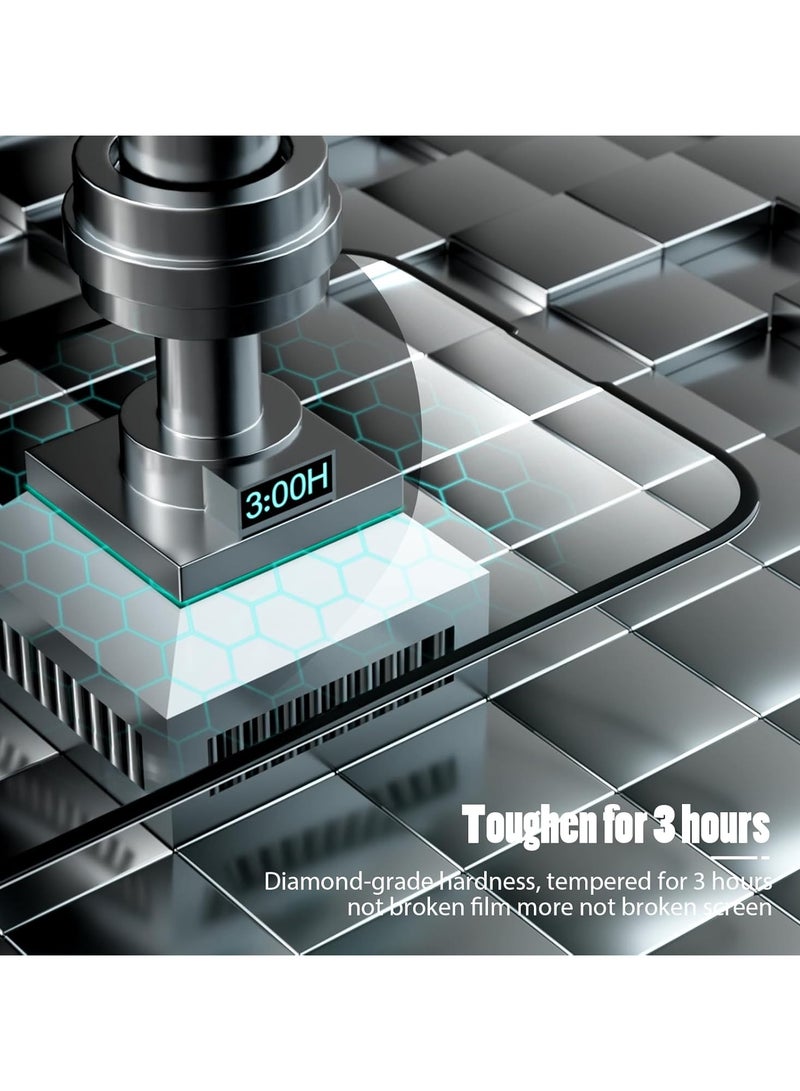 Beauenty 2 Pack Screen Protector for Realme C75,Full Coverage 9H Tempered Glass Film,HD Clear Scratch Resistant,Bubble-Free for Realme C75 Screen Protector - Image 3