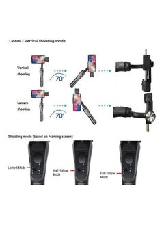 Generic 3-Axis Handheld Smartphone Gimbal Stabilizer Black  - Image 5