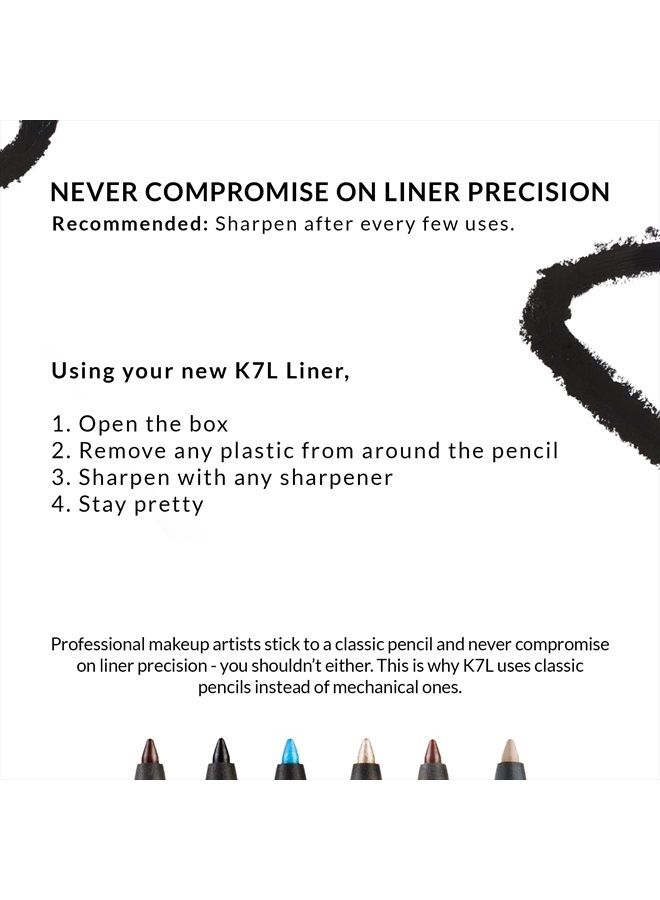 K7L Black Eyeliner - Waterproof, Smudge-Proof, Precise Cosmetics - Image 5