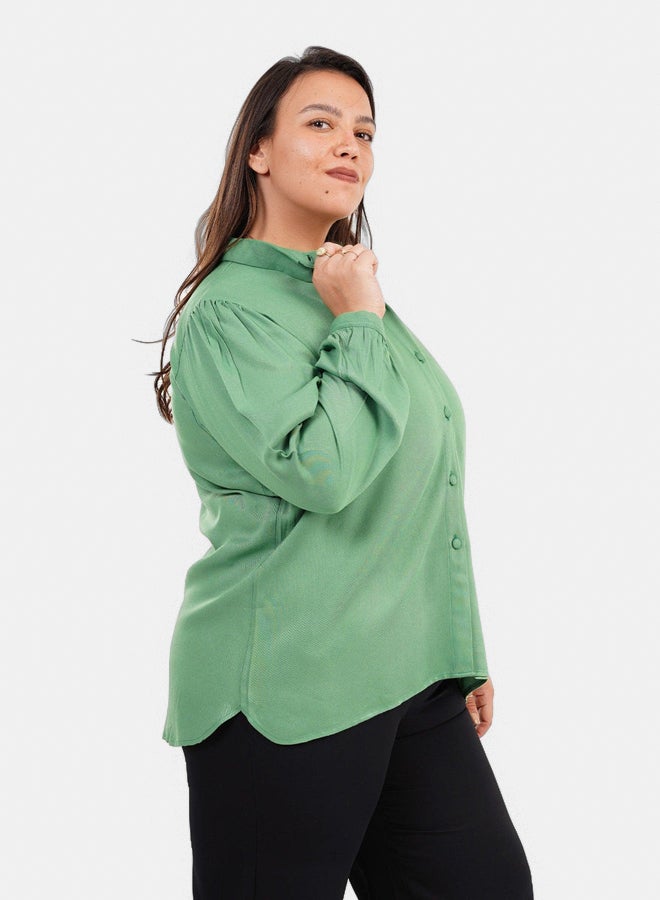 Clue Long Puffy Sleeves Blouse  - Image 2