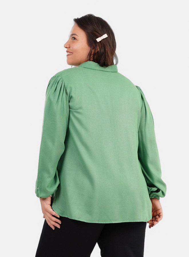 Clue Long Puffy Sleeves Blouse  - Image 3