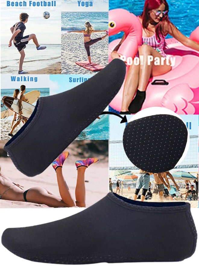 VUCATIN Water Shoes for Men Women Quick-Dry Aqua Socks Slip-on Beach Shoes Swimming Shoes Barefoot Yoga Socks for Sport Beach Swim Surf Yoga Exercise (C)  - Image 1