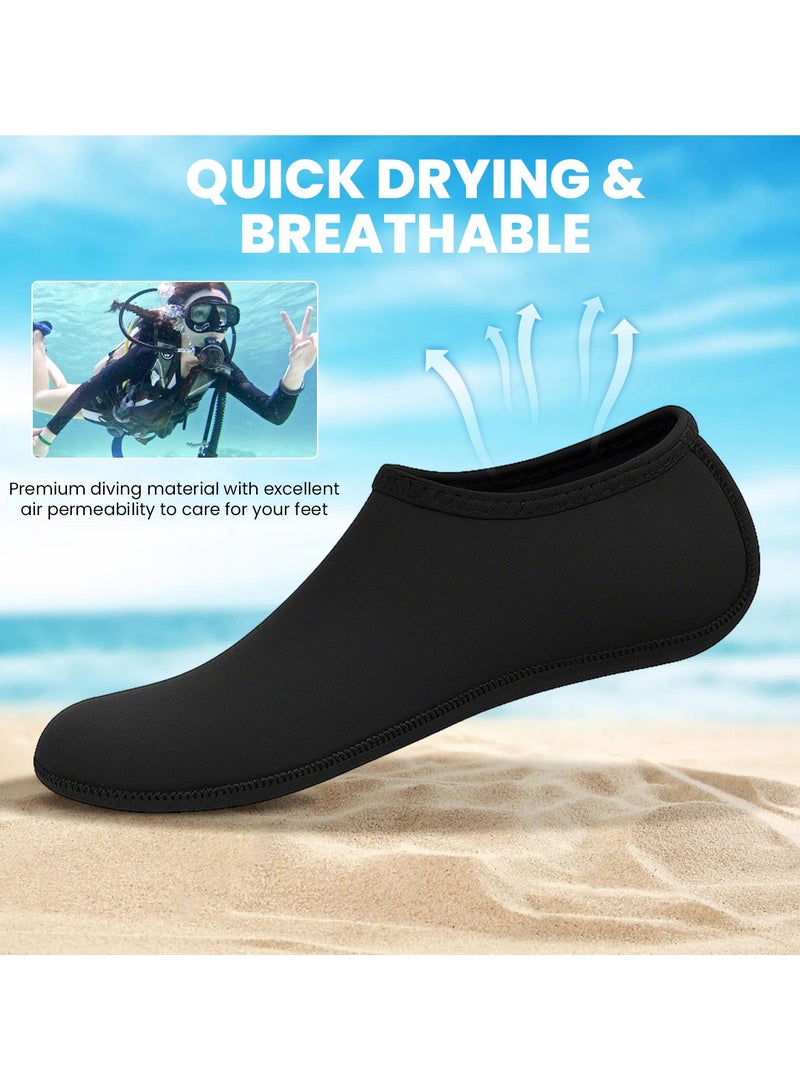 VUCATIN Water Shoes for Men Women Quick-Dry Aqua Socks Slip-on Beach Shoes Swimming Shoes Barefoot Yoga Socks for Sport Beach Swim Surf Yoga Exercise (C)  - Image 5