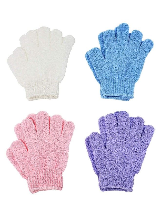 ATB 4 Pairs Exfoliating Gloves Premium Scrub Wash Mitt For Bath Or Shower Luxury Spa Exfoliation Accessories For Men And Women - Image 1