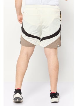The Giving Movement Men Brand Logo Basic Shorts, Off White  - Image 3