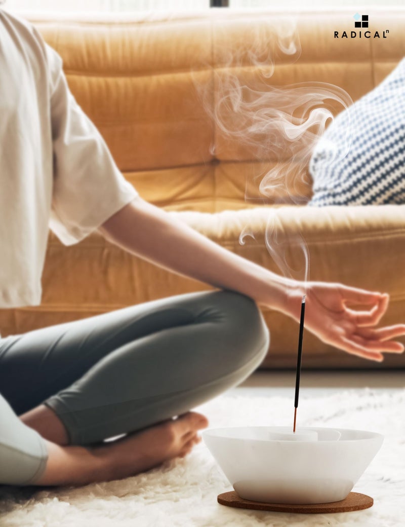 Radicaln Marble Incense Holder for Stick 5.5" Inches White Handmade Incense Burner, Ideal for Bedroom & Living Room Decor, Palo Santo Holder - Image 3