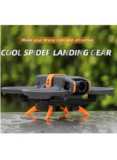KASTWAVE Avata 2 Landing Gear Foldable, Drone Landing Pad, Quick Release Extension Leg for DJI Avata 2 Accessories, Leg Foldable Extended, Height Extension Leg for DJI Avata 2 Drone (Orange)  - Image 2