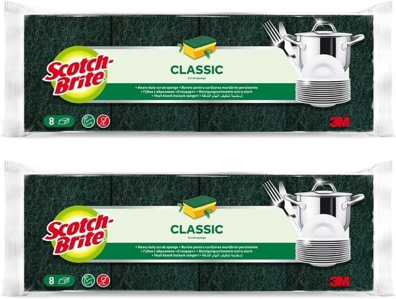 Scotch Brite إسفنجة تنظيف سكوتش-برايت الثقيلة الكلاسيكية لحماية الأظافر - Image 2