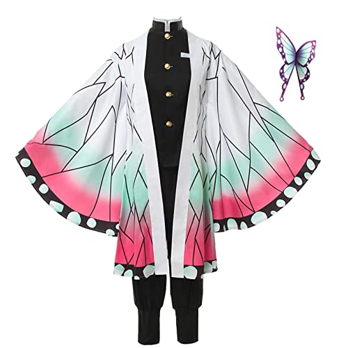 Nuoqi Kochou Shinobu Cosplay Outfit Womens Shinobu Cosplay Costume Anime Robe Kimono Uniform Halloween XXL - Image 4