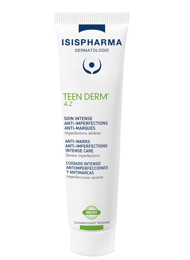 ISIS PHARMA ISISPHARMA Teen Derm AZ Intense Anti Blemish anti marks cream Treatment Intense Care 30ML
