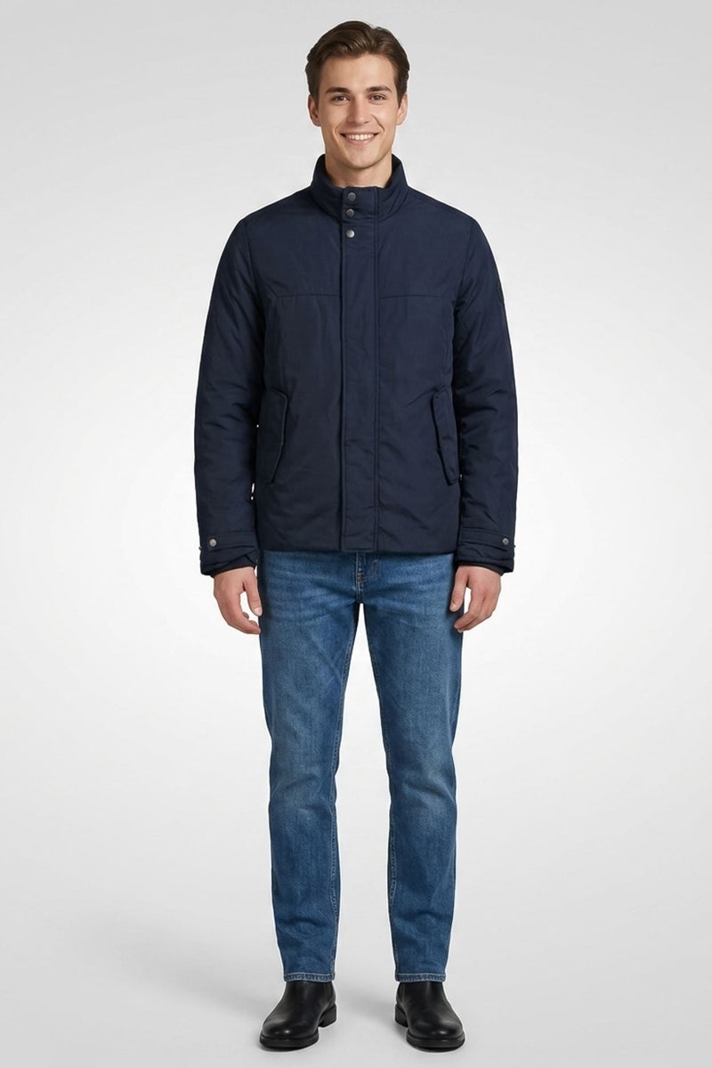 Harmont & Blaine Harmont Blaine Jeans Men Plain Parka Jacket, Navy - Image 4