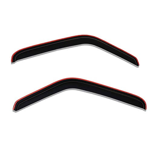 Lightronic Extra Durable Clip-on In-Channel Auto Vent Window Visor, Fit 1992-2006 Ford E-series Econoline Vans E-150, E-250, E-350 & E-450 Super Duty, UV Protect Rain Guard Wind Deflector, Smoke, 2Pcs - Image 4