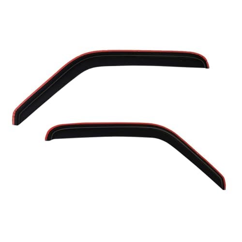 Lightronic Extra Durable Clip-on In-Channel Auto Vent Window Visor, Fit 1992-2006 Ford E-series Econoline Vans E-150, E-250, E-350 & E-450 Super Duty, UV Protect Rain Guard Wind Deflector, Smoke, 2Pcs - Image 1