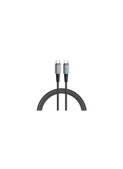 Maxco MS03CC Braided Cable 100W Type-c to Type-c with Digital Display 200CM - Black - pzsku/Z769E8CC156956902302DZ/45/_/1733849856/385ecb93-c99a-49d4-a2e4-fde51d9b20d6