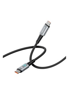 Maxco MS03CC Braided Cable 100W Type-c to Type-c with Digital Display 200CM - Black - pzsku/Z769E8CC156956902302DZ/45/_/1733849957/705c7ed1-64fb-4a7d-bc22-f4f87547cd84