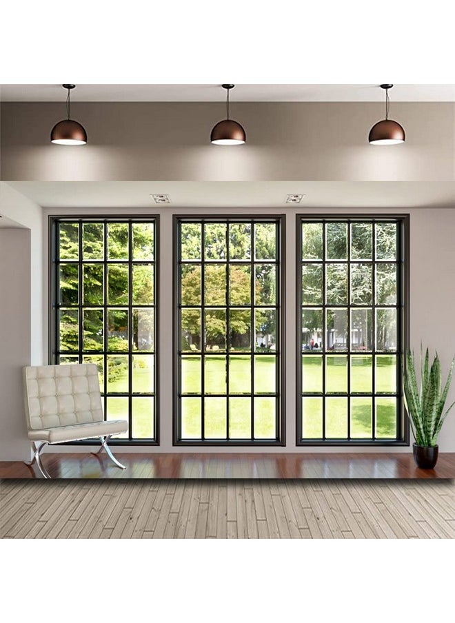 CSFOTO - 5X3Ft Polyester Window Backdrops For Photography Video Backdrops Background Home Office Background Meeting Office Zoom Background Office Backdrop For Video Conference Living Room Backdrop - Image 1