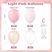awenztech 60pcs Light Pink Balloons 12inch with Pastel Pink Nude Clear Balloons for Gender Reveal Baby Shower Birthday Party Decorations - Image 4