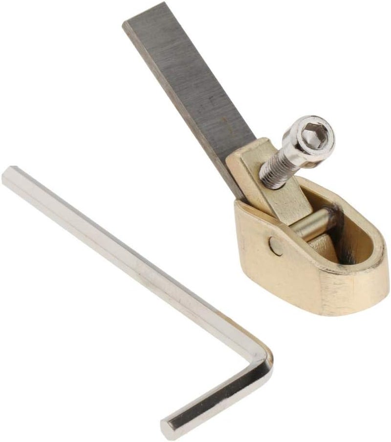 كلاراكو أداة يدوية لتسوية الخشب، مسحاج يدوي، مسحاج صغير لتشذيب الخشب، مسحاج لتنعيم الأسطح والحواف، ذهبي XXS - Image 4