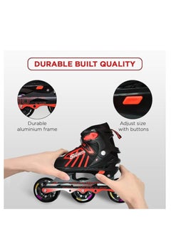 ENDLESS  Inline Adjustable Skates | Aluminium Chassis and 100 mm PU Three Wheels | With ABEC 9 Bearings | Indoor and Outdoor  - Image 4
