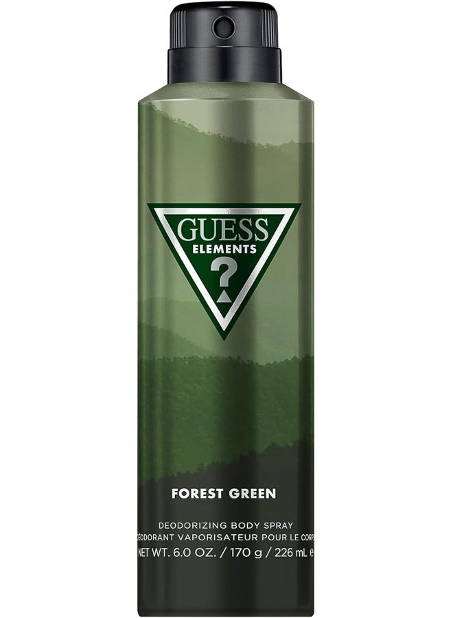 GUESS سبراي الجسم المعطر للرجال من إليمنتس فوريست غرين