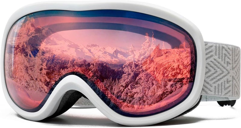 AVV Store OTG Ski Goggles for Men Women With Anti-Fog Dual Layer lens, UV400 Snow Goggle for Snowboarding Snowmobiling Skating - Image 1