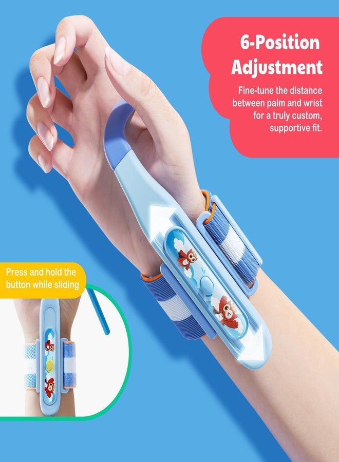 Owlprince Grips for Pencil for Kids Handwriting, Ergonomic Wrist Support Brace for Kid (Right Hand Only) Adjustable Anti-Hook Writing Posture Correction for Preschooler, Students, Classroom Aid Tool - Image 5
