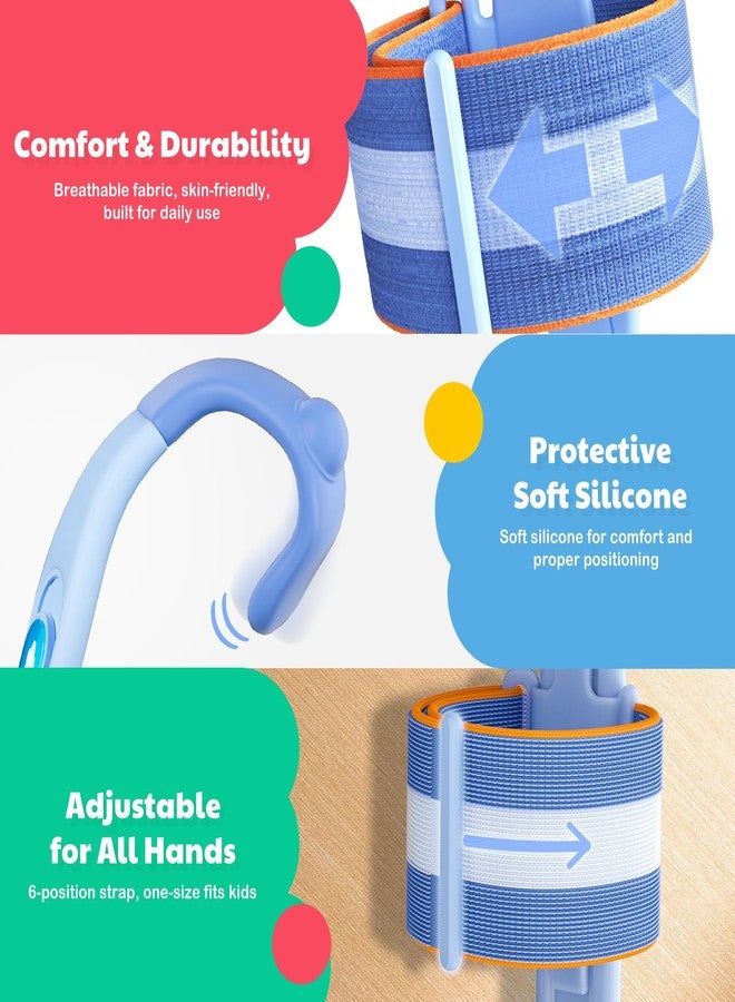 Owlprince Grips for Pencil for Kids Handwriting, Ergonomic Wrist Support Brace for Kid (Right Hand Only) Adjustable Anti-Hook Writing Posture Correction for Preschooler, Students, Classroom Aid Tool - Image 4