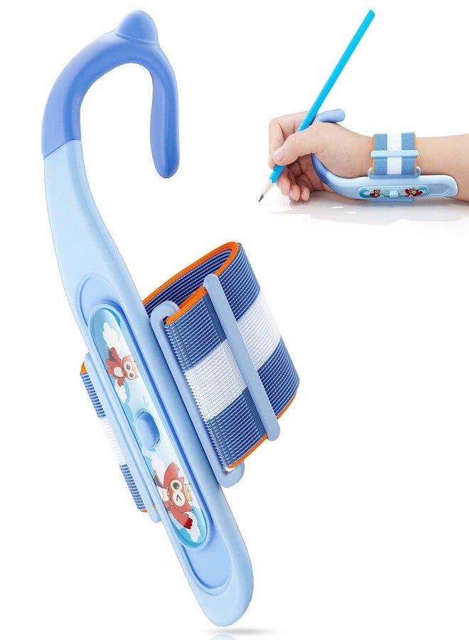 Owlprince Grips for Pencil for Kids Handwriting, Ergonomic Wrist Support Brace for Kid (Right Hand Only) Adjustable Anti-Hook Writing Posture Correction for Preschooler, Students, Classroom Aid Tool - Image 1